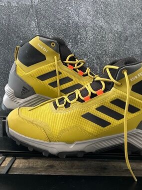 Adidas - Men’s Eastrail 2.0 Mid RAIN.RDY Hiking Shoes - Yellow